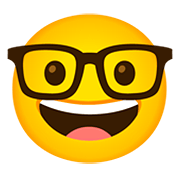 Emoji 🤓 Faccina Nerd su Google Android 11.0.