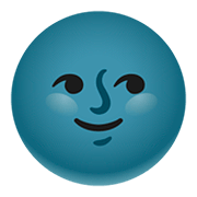 Emoji 🌚 Faccina Luna Nuova su Google Android 11.0.
