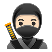 Émoji 🥷🏻 Ninja : Peau Claire sur Google Android 11.0.