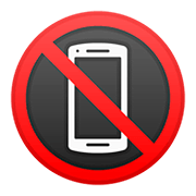 Emoji 📵 Simbolo Che Vieta L’utilizzo Dei Telefoni Cellulari su Google Android 11.0.