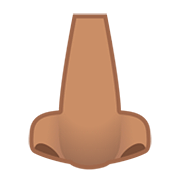 Emoji 👃🏽 Naso: Carnagione Olivastra su Google Android 11.0.