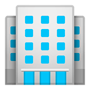 Émoji 🏢 Immeuble De Bureaux sur Google Android 11.0.