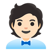 🧑🏻‍💼 Emoji Oficinista Hombre: Tono De Piel Claro en Google Android 11.0.