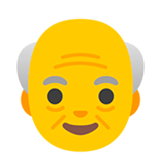 Émoji 👴 Homme âgé sur Google Android 11.0.