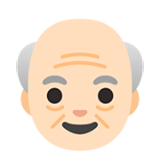 Émoji 👴🏻 Homme âgé : Peau Claire sur Google Android 11.0.