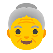 Émoji 👵 Femme âgée sur Google Android 11.0.