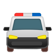 🚔 Emoji Vorderansicht Polizeiwagen Google Android 11.0.