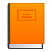 📙 Emoji orangefarbenes Buch Google Android 11.0.