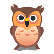 Emoji 🦉 Gufo su Google Android 11.0.