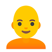 🧑‍🦲 Emoji Persona: calvo en Google Android 11.0.