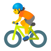 Emoji 🚴 Ciclista su Google Android 11.0.