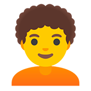 🧑‍🦱 Emoji Pessoa: Cabelo Cacheado na Google Android 11.0.