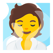🧖 Emoji Pessoa Na Sauna na Google Android 11.0.