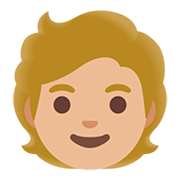 🧑🏼 Emoji Persona Adulta: Tono De Piel Claro Medio en Google Android 11.0.