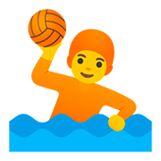 🤽 Emoji Persona Jugando Al Waterpolo en Google Android 11.0.