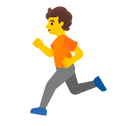 Emoji 🏃 Persona Che Corre su Google Android 11.0.