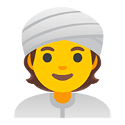 Emoji 👳 Persona Con Turbante su Google Android 11.0.