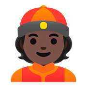👲🏿 Emoji Mann mit chinesischem Hut: dunkle Hautfarbe Google Android 11.0.