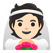 Emoji 👰🏻 Persona Con Velo: Carnagione Chiara su Google Android 11.0.