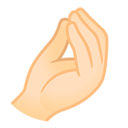 Emoji 🤌🏻 Mano A Pigna: Carnagione Chiara su Google Android 11.0.