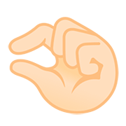 Emoji 🤏🏻 Mano Che Fa Il Gesto Del Pizzico: Carnagione Chiara su Google Android 11.0.