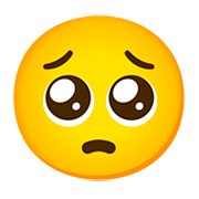 Emoji 🥺 Faccina Sull’orlo Delle Lacrime su Google Android 11.0.