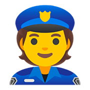 Emoji 👮 Agente Di Polizia su Google Android 11.0.