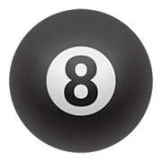 🎱 Emoji Bola Negra De Billar en Google Android 11.0.