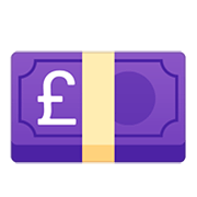 Emoji 💷 Banconota Sterlina su Google Android 11.0.