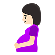 🤰🏻 Emoji Mujer Embarazada: Tono De Piel Claro en Google Android 11.0.
