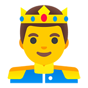 🤴 Emoji Príncipe na Google Android 11.0.