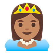 👸🏽 Emoji Princesa: Tono De Piel Medio en Google Android 11.0.