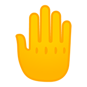 Emoji 🤚 Dorso Mano Alzata su Google Android 11.0.