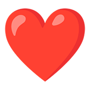 ❤️ Emoji Corazón Rojo en Google Android 11.0.