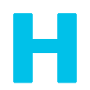 Emoji 🇭 Lettera simbolo indicatore regionale H su Google Android 11.0.