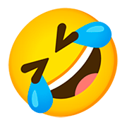 Emoji 🤣 Ridere A Crepapelle su Google Android 11.0.
