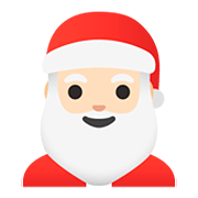 🎅🏻 Emoji Weihnachtsmann: helle Hautfarbe Google Android 11.0.
