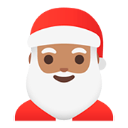 Emoji 🎅🏽 Babbo Natale: Carnagione Olivastra su Google Android 11.0.
