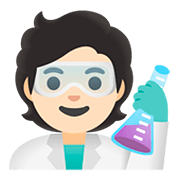 Emoji 🧑🏻‍🔬 Persona Che Lavora In Campo Scientifico: Carnagione Chiara su Google Android 11.0.