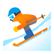 Émoji ⛷️ Skieur sur Google Android 11.0.