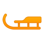 Emoji 🛷 Slitta su Google Android 11.0.
