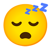 Emoji 😴 Faccina Che Dorme su Google Android 11.0.