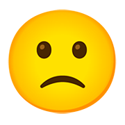 🙁 Emoji Cara Con El Ceño Ligeramente Fruncido en Google Android 11.0.