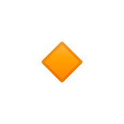 🔸 Emoji Rombo Naranja Pequeño en Google Android 11.0.