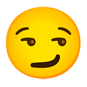 😏 Emoji Cara Sonriendo Con Superioridad en Google Android 11.0.