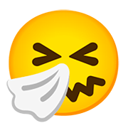 🤧 Emoji Rosto Espirrando na Google Android 11.0.