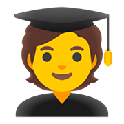 Émoji 🧑‍🎓 étudiant (tous Genres) sur Google Android 11.0.