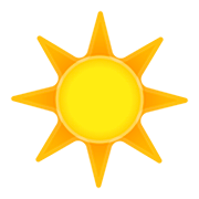 Emoji ☀️ Sole su Google Android 11.0.