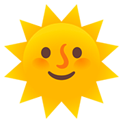Émoji 🌞 Soleil Avec Visage sur Google Android 11.0.