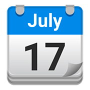 Emoji 📆 Calendario A Strappo su Google Android 11.0.